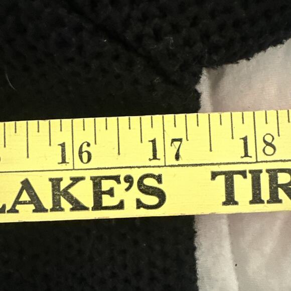 SUNDANCE Womens Sweater Coat Small Black Heavy Cotton Wool Blend Minimalist - Picture 6 of 7